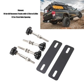 Traction Board Mounting Kit, Mounting Pins Kits for Traction Boards, Space Saving, Easy Installation, Traction Board Mount for Recovery Tracks with 4.72in to 6.69in Hole Spacing