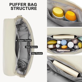 BOSTANTEN Quilted Crossbody Bags for Women Puffer Bag Designer Purse Lightweight Shoulder Handbags