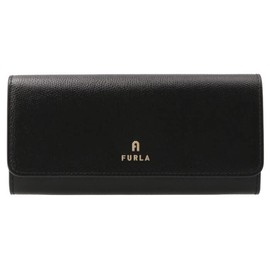 Furla WP00324 ARE000 2043S Long Wallet, Bifold Camelia Continental Wallet, Slim, NERO