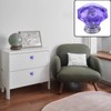 T Tulead Crystal Door Knobs Purple Acrylic Handle Diamond Wardrobe