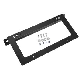 X AUTOHAUX License Plate Frames - Car Front License Plate Mounting Bracket Holder - for Ford Bronco 2021 2022 Aluminum Alloy Black - 1 Set