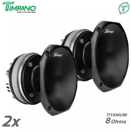 Timpano 2x Timpano TPT-DH2000 SLIM 2" Compression Driver + Horn - Titanium 8 Ohm 900W