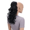 CAISHA 18" Hairpiece Ponytail Extensions Voluminous Wavy Black PH9