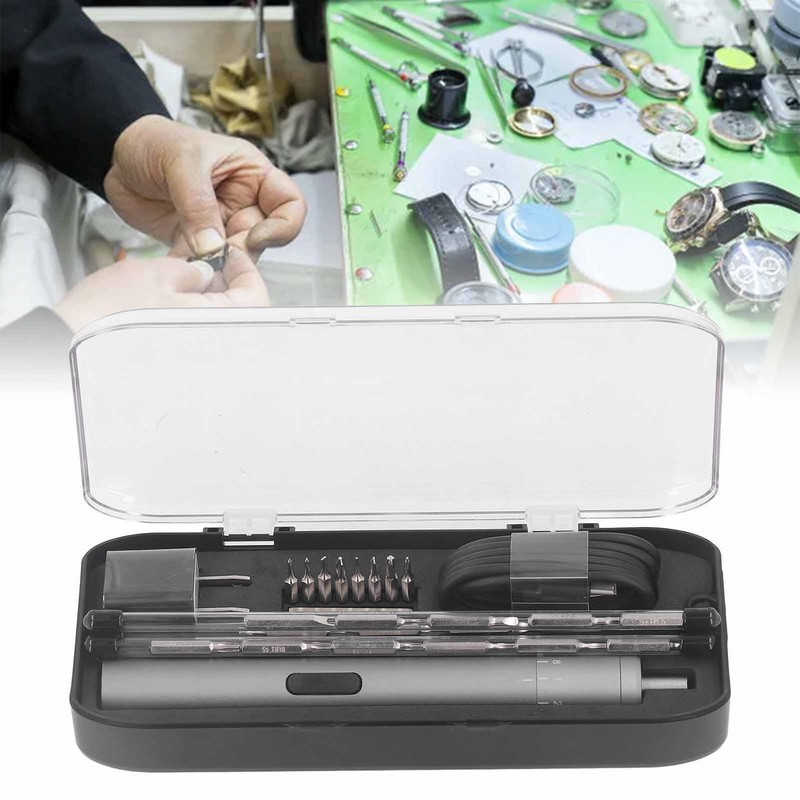 Electric Screwdriver Cordless Rechargeable 395RPM with 24Pcs Bits for Repair