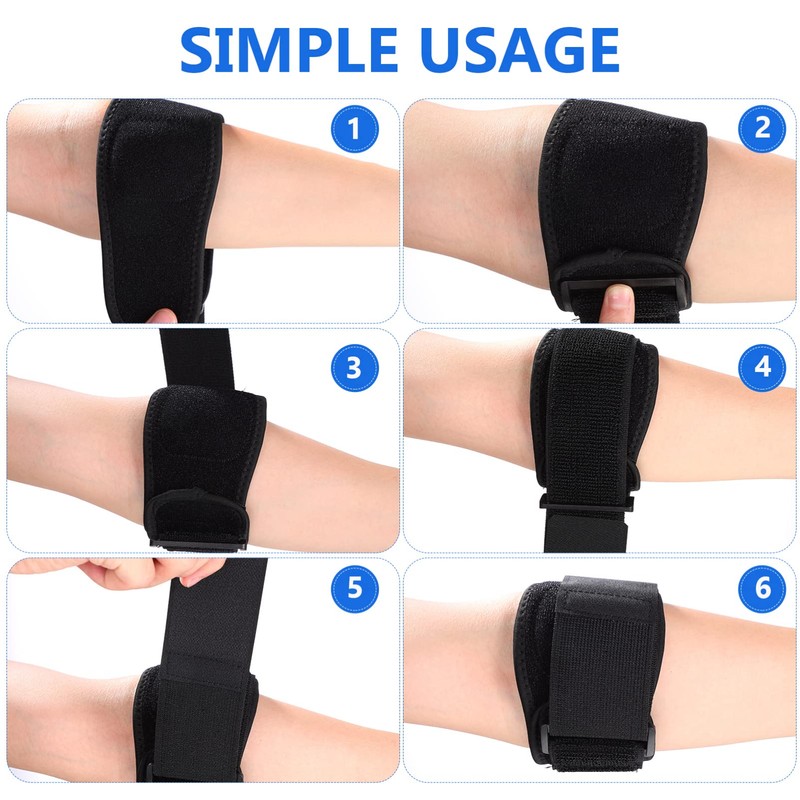 FRCOLOR Sports Padded Elbow Sleeves 4 Pack Elbow Wraps Tennis