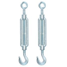 Straining Screw / Turnbuckle Hook to Eye 2 PACK Galvanised Rigging M10 DK62