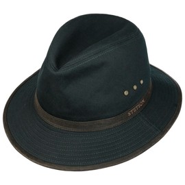 Stetson Ava Cotton Outdoor Hat Outback (XL (60-61 cm) - Black)