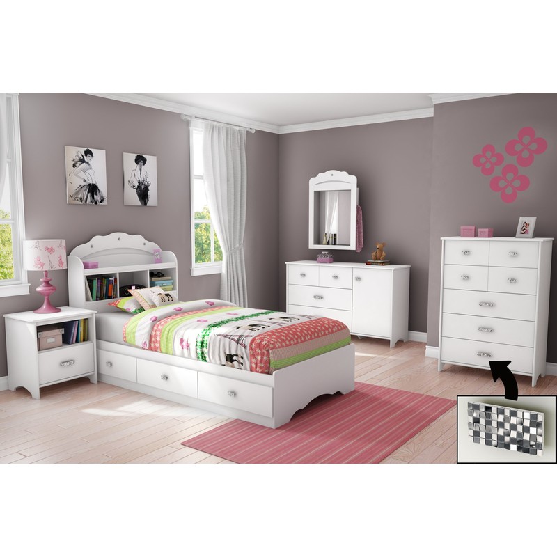 South Shore headboard, Twin, White