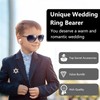 Btriger Wedding Ring Bearer Gifts Set, Ring Security Box with