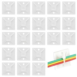Nivofu - 100 Piezas Soportes Autoadhesiva para Bridas Cuadrada
