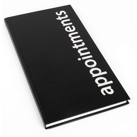 Agenda Appointment Book Hairdressing 3 Column Assistant - Black