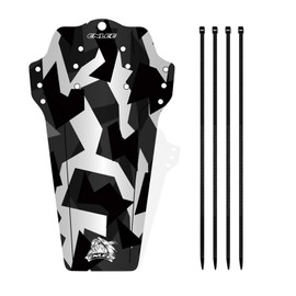 1pc Bike F Mountain Road Bike Mud Guard Front and Rear Compatible Cycling Mudguard with Fing Straps Bike Accessories ALKOY