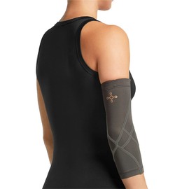 Tommie Copper Women's Performance Compression Elbow Brace Sleeve - Medium Slate Grey