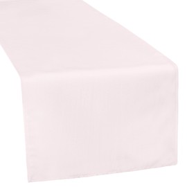 CVL 1 Pc, Polyester Table Runner - Pastel Pink for Wedding Or Event