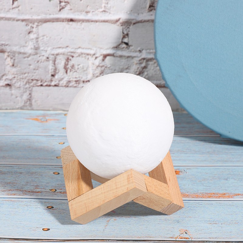 Moon Table Light 3D Printing Night Lamps Charging Bedroom for