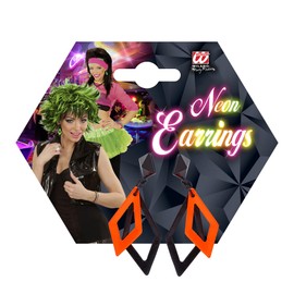 WIDMANN 03539 Rhombus Earrings, One Size, Multi-Coloured