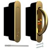 AlloyTech Pocket Door Pull Swivel Handle with Concealed Hardware and