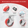 W B D WEIBIDA Heavy Duty Casters Set of 4,