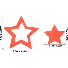 SHINEOFI 500 Unidades Pegatinas Corporales Bronceadoras Autoadhesivas con Diseño de Figura Estrellada, Multipropósito para Tomar el Sol en Vacaciones de Playa, Color Rojo Único y Moderno