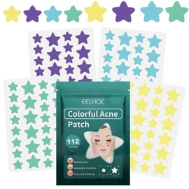 Pimple Patch, Pack of 112 Stars Pimple Plasters Set, Hydrocolloid Pimple Patches, Waterproof Acne Sticker Pimple Patch Cover Redness Acne Stains, Pimple Plasters for All Skin Types