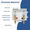 2-PACK GUOFIS Washing Machine Outlet Box with Stainless Steel Hammer