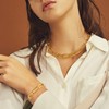LANE WOODS Gold Chain Necklace and Bracelet for Women Ladies