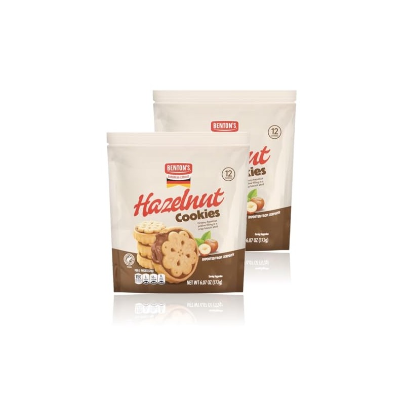 Benton’s Cookies (Pack of 2, Hazelnut)