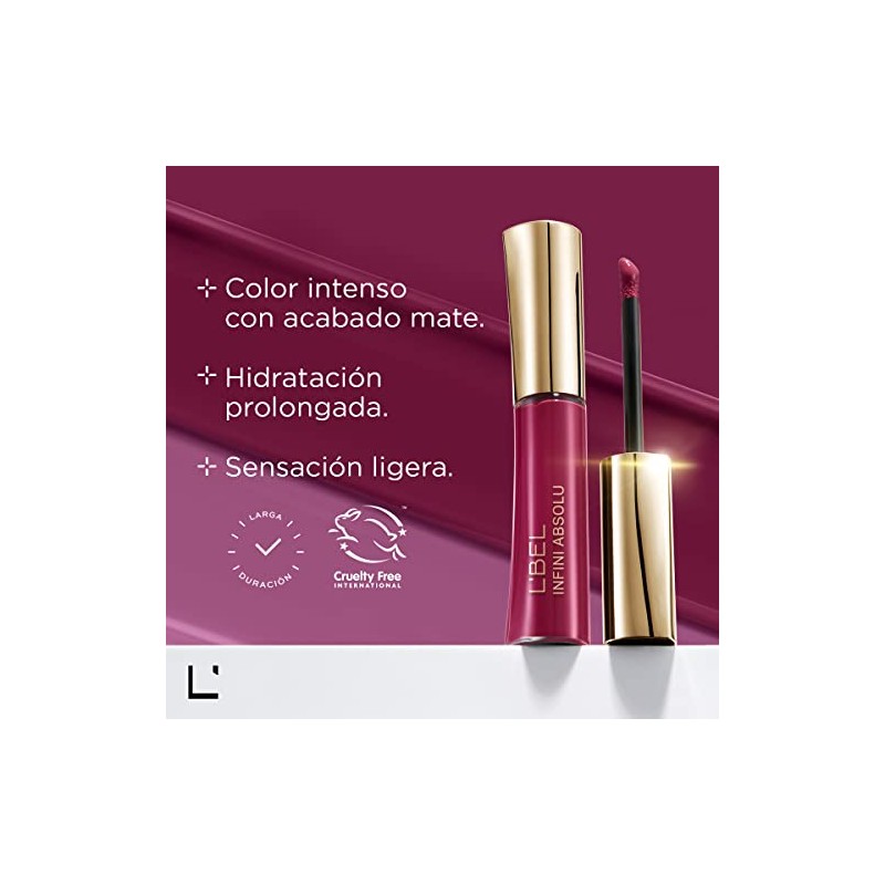 L'BEL Infini Absolu Labial Líquido Larga Duración, Rose Elegance