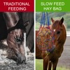 WEISGJA 3 PCS Slow Feed Hay Bag Hay Net for