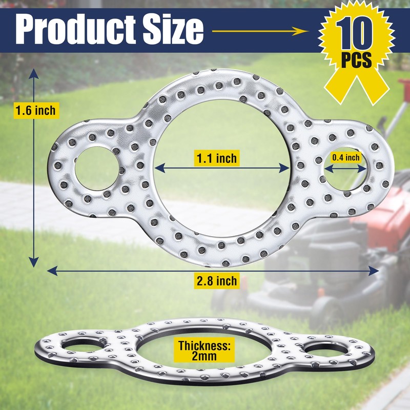 Feekoon 10 Pack Replacement for 24 041 49-S Exhaust Manifold