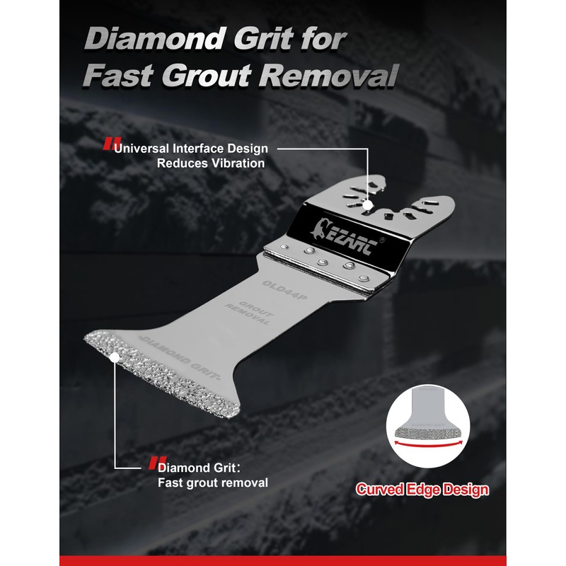 EZARC Diamond Oscillating Blade, Extra Long Reach Oscillating Multi Tool