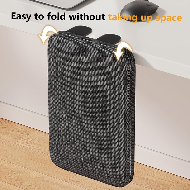 Foldable Armrest Desk Mount - Metal Support + Cushioned Pad