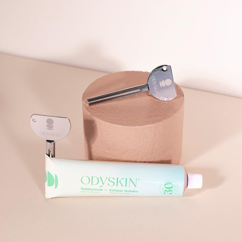 ODYSKIN(オディスキン) チューブスクイーザー,歯磨き粉 絞り器, チューブ絞り, シルバー, チューブを無駄なく使用するのに最適