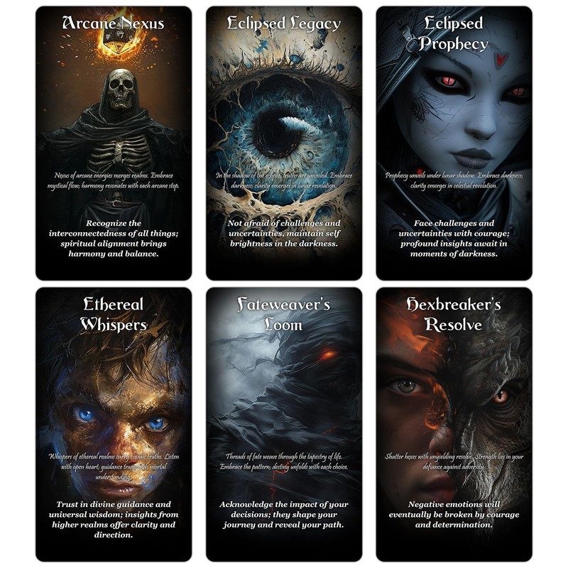 ZZBUY Evil Eye Oracle Cards, 60 Oracle Deck with Meanings