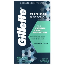 Gillette Gillette Clinical Anti-Perspirant Deodorant, Ultimate Fresh Advanced Solid 1.70 oz (Pack of 12)