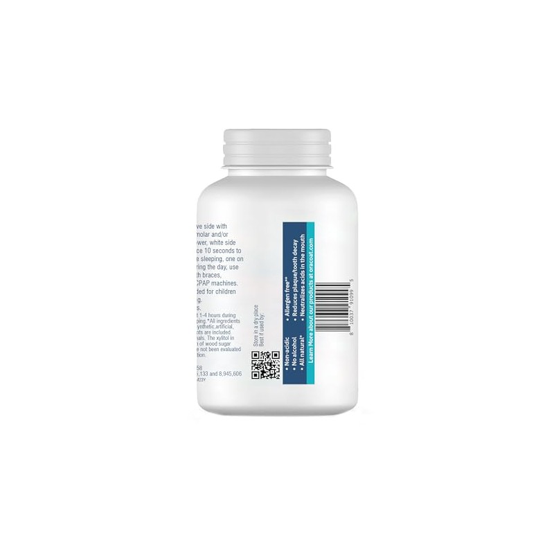 Oracoat XyliMelts Dry Mouth Relief Acacia Gum-Free Xylitol 100 Ct
