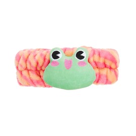 The Crème Shop 3D Teddy Headyband™ - Plush SPA Headband with Stretchy Elastic Band for Comfortable Fit - Ideal for Hair Control during Beauty and Skincare Routines (Be Hoppy)