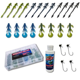 Voracious Baits Pro Kit Fishing Lures, Best Lures On The Market, Lifelike Colors Mimic Bait Fish, Worms Designed to Appear Like Live Bait, Fish Like a Pro, Must-Have Baits to Limit Out, Best Gift