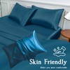 LIFCOM Satin Pillowcase for Hair and Skin,King Teal 20x40 Inches