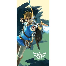 The Legend of Zelda Link Arrow Bath Towel 75 x 150 cm 100% Cotton Velour Quality Hand Towel Bath Sheet Beach Towel Sauna Towel Hyrule Triforce Breath of the Wild Ocarina Pass. for Bed Linen