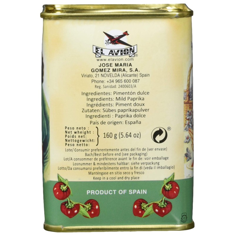 El Avion Pimentón Dulce - Sweet Paprika Powder from Spain/Valencia