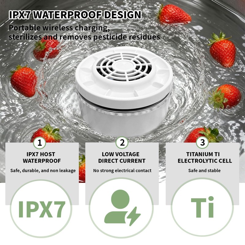 Fruit and Vegetable Washing Machine, Fruit and Vegetable Purifier(White)