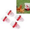 Chicken Feeder Rain Proof Poultry Feeder Port Gravity Feed Kit