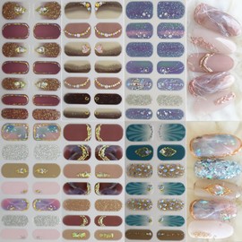 3D Nail Seals, Set of 6, 3D Feeling, Ins, Just Stick, Spring, Summer, Autumn, Winter, Stylish, Nail Tip, Cute, Gel Nails, Beginners, Easy Operation, Women's (05)