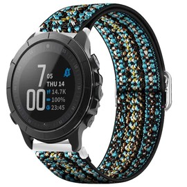 Compatible with Wahoo ELEMNT Rival Smartwatch Band, Lamshaw Stretch Elastics Nylon Adjustable Replacement Strap Accessories for Men & Women Compatible for Compatible with Wahoo ELEMNT Rival Smartwatch