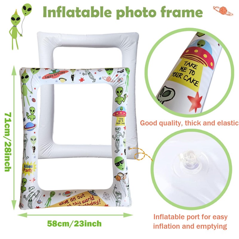 Alien Theme Inflatable Photo Booth Selfie Frame Giant Area 51