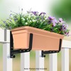VOXOR Window Box Brackets, Adjustable Planter Box Brackets, Heavy Duty