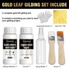Yeardera Gold Leaf Kit, 100ml Gilding Adhesive and Varnish with