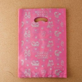 100-Pack Pink Plastic Garment Bags (22cm) - Multi-Purpose Apparel Packaging 2ea