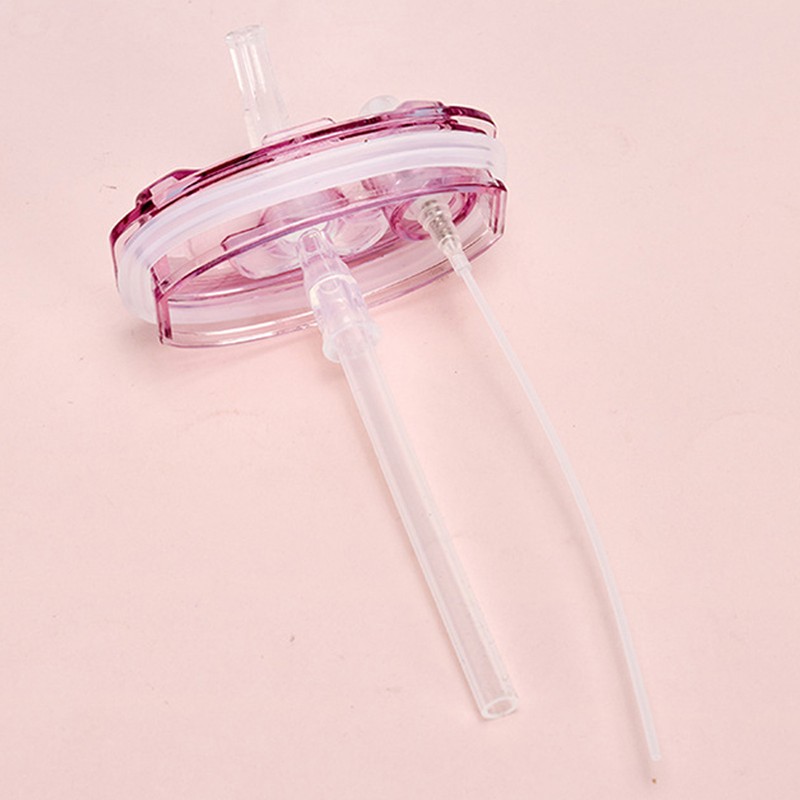 450ml Kids Water Cup with Handle and Lanyard Plastic Straw
